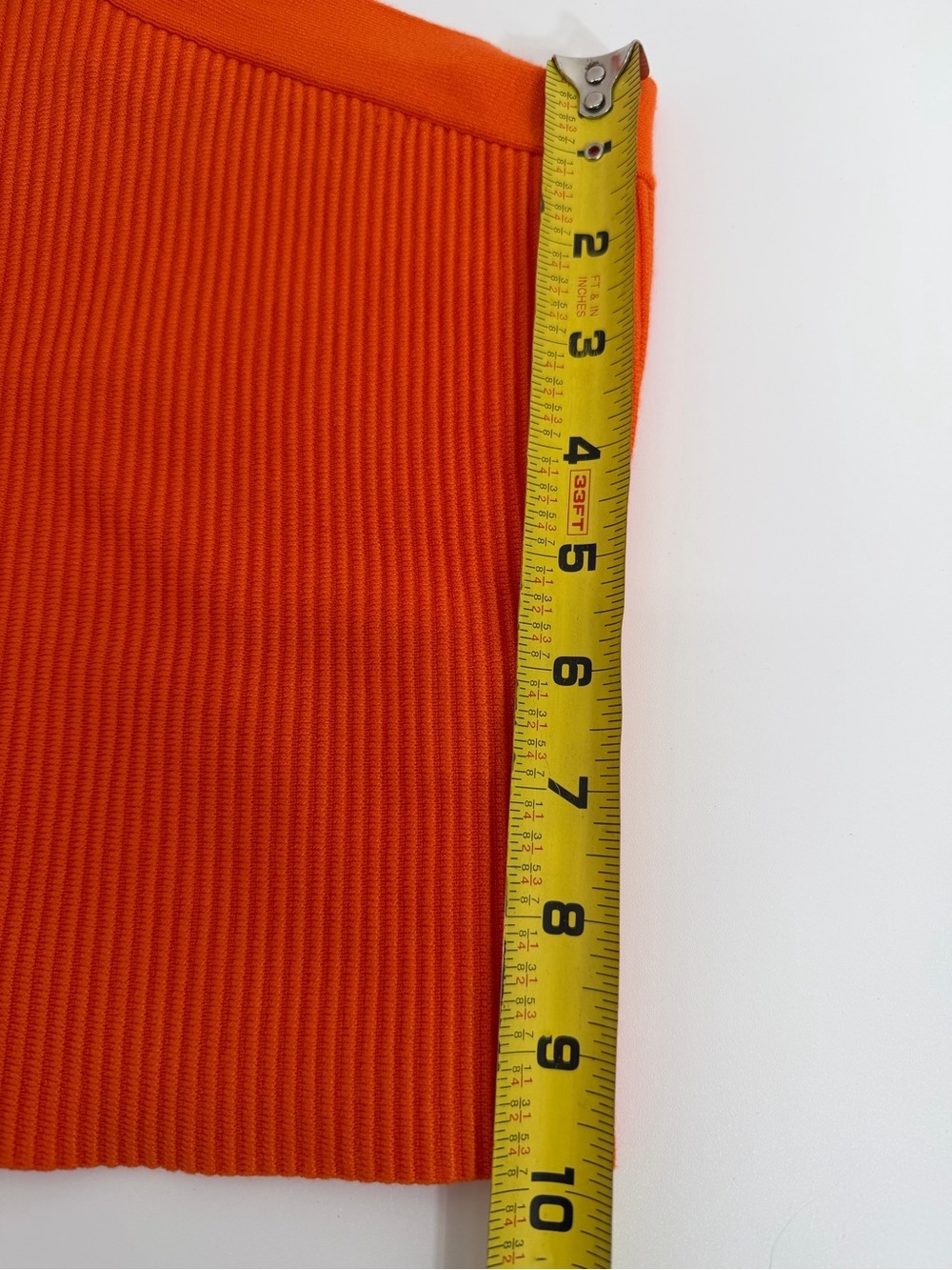 The Drop’s Zaire Fire Orange Cross Halter Ribbed Crop Top in Orange, Size M, NWT - Picture 8 of 13